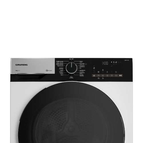 Grundig GT5P6823W0 Warmtepompdroger | 8 kg | GentleWave | Digitaal LED display | Omkeerbare deur | Energieklasse A++ - Afbeelding 3