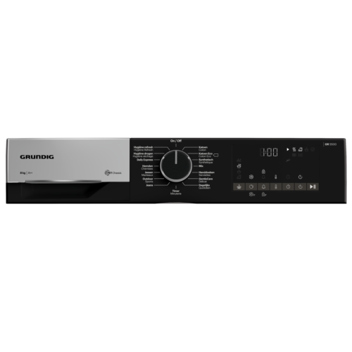 Grundig GT5P6823W0 Warmtepompdroger | 8 kg | GentleWave | Digitaal LED display | Omkeerbare deur | Energieklasse A++ - Afbeelding 5