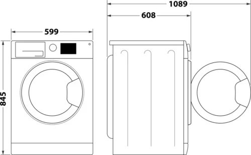 Bauknecht B6 88 SILENCE DE Wasmachine | 8 kg | 1400 tpm | Load Detect | Steam Hygiene | Stop & Add | Wit | Energielabel A - Afbeelding 9