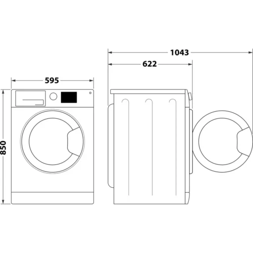 Bauknecht WM Sense 824 PS Wasmachine | 8 kg | 1400 tpm | Steam Hygiene | Stop & Add | Wit | Energielabel A - Afbeelding 15