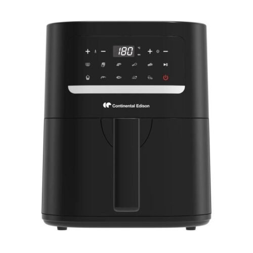 Continental Edison FRSH1400B Airfryer | Olievrije heteluchtfriteuse | 4,5 L | 1400W | Zwart