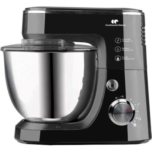 Continental Edison CERP800B multifunctionele Standmixer | Keukenmachine | 4,3L | 800 watt | Zwart