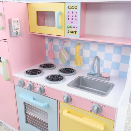 KidKraft 53181 Grote Houten Pastel Kinderkeuken | Recht model | Pastel Kleuren - Afbeelding 13