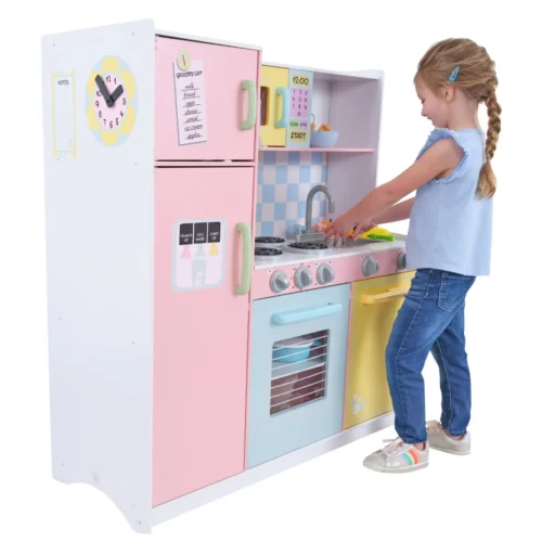 KidKraft 53181 Grote Houten Pastel Kinderkeuken | Recht model | Pastel Kleuren - Afbeelding 16